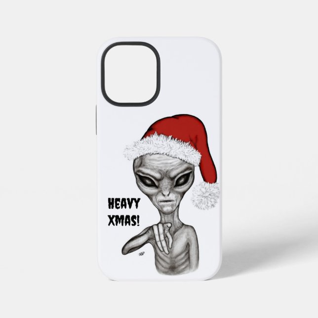 Schlechte Alien, schwere Weihnachten! iPhone Hülle (Rückseite)