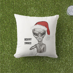 Schlechte Alien, schwere Weihnachten! Kissen