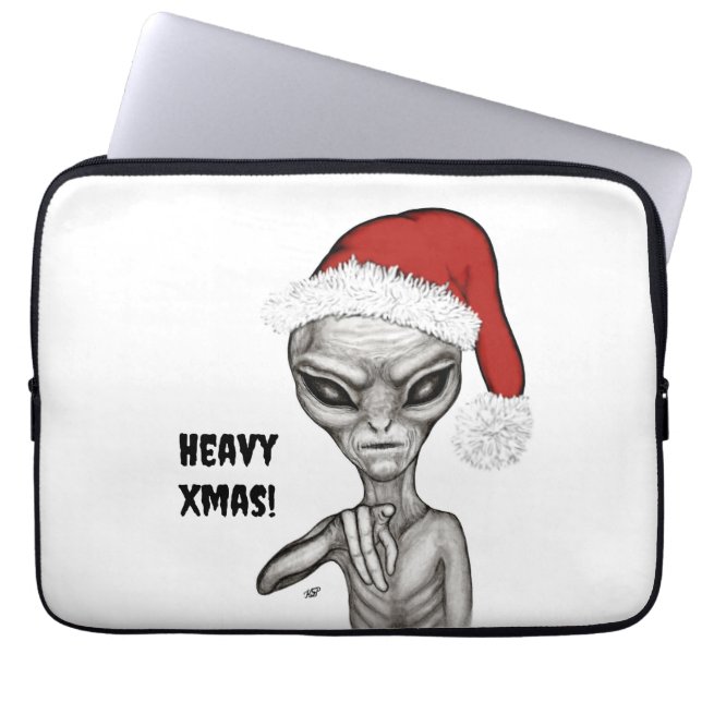 Schlechte Alien, schwere Weihnachten! Laptopschutzhülle (Vorderseite)