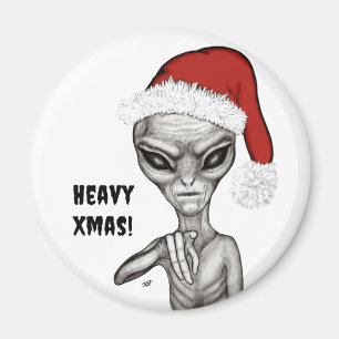 Schlechte Alien, schwere Weihnachten! Magnet