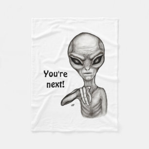 Schlechte Alien, Sie sind als Nächstes dran! Fleec Fleecedecke