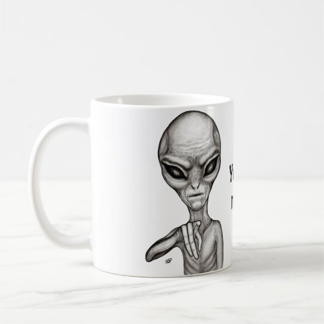 Schlechte Alien, Sie sind als Nächstes dran! Kaffeetasse (Links)