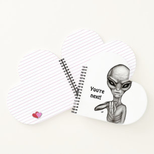 Schlechte Alien, Sie sind als Nächstes dran! Notiz Notizbuch