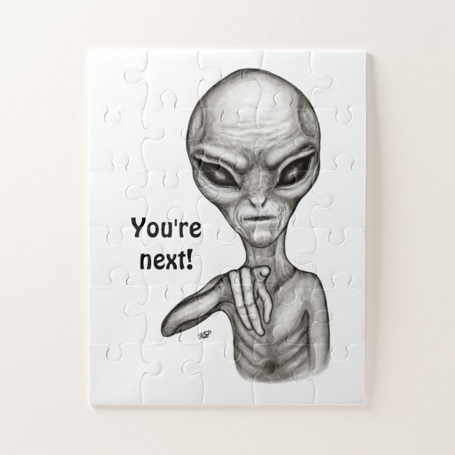 Schlechte Alien, Sie sind als Nächstes dran! Puzzle (Vertikal)