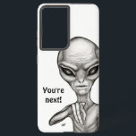 Schlechte Alien, Sie sind als Nächstes dran! Samsung Galaxy Hülle<br><div class="desc">Graue Alien ,  Fantasy Art Pencil Zeichnend von Krisi ArtKSZP >>> Mehr Produkte im Store Category >>> Alien >>> Bad Alien</div>
