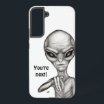 Schlechte Alien, Sie sind als Nächstes dran! Samsung Galaxy Hülle<br><div class="desc">Graue Alien ,  Fantasy Art Pencil Zeichnend von Krisi ArtKSZP >>> Mehr Produkte im Store Category >>> Alien >>> Bad Alien</div>