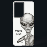 Schlechte Alien, Sie sind als Nächstes dran! Samsung Galaxy Hülle<br><div class="desc">Graue Alien ,  Fantasy Art Pencil Zeichnend von Krisi ArtKSZP >>> Mehr Produkte im Store Category >>> Alien >>> Bad Alien</div>