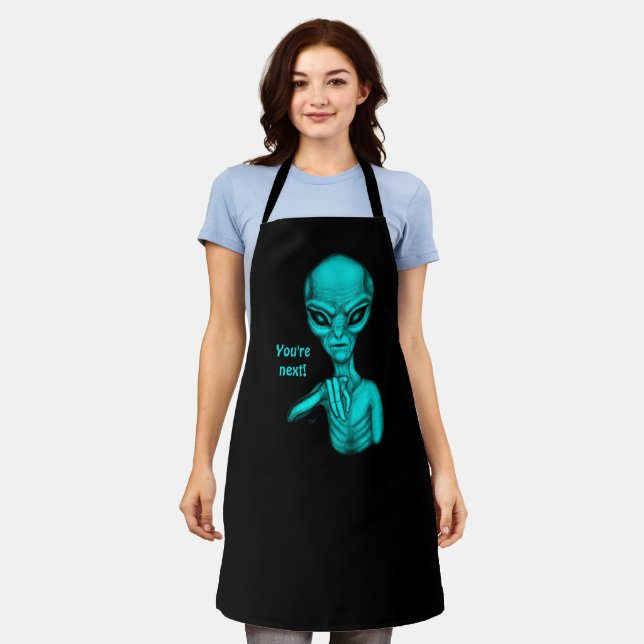 Schlechte Alien, Sie sind als Nächstes dran! Schürze (Getragen)