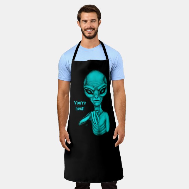 Schlechte Alien, Sie sind als Nächstes dran! Schürze (Getragen)