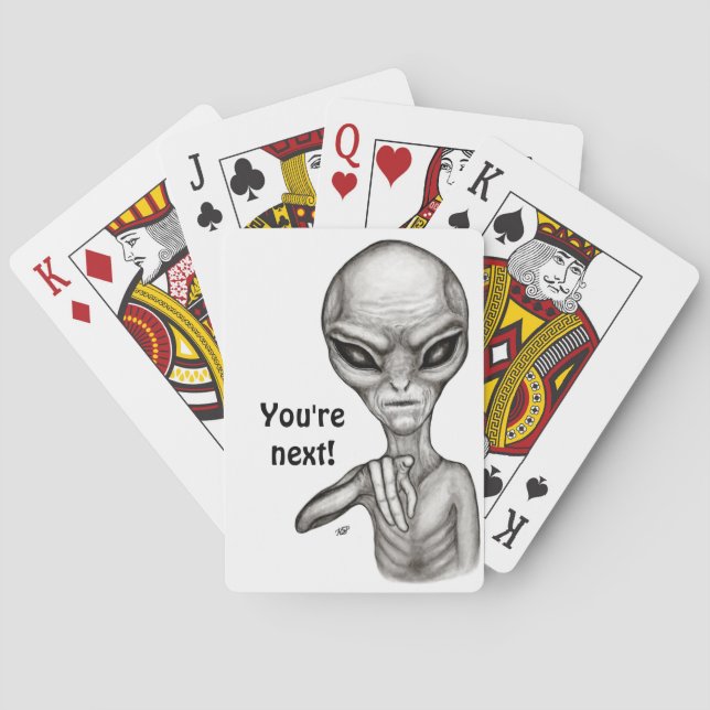 Schlechte Alien, Sie sind als Nächstes dran! Spielkarten (Rückseite)