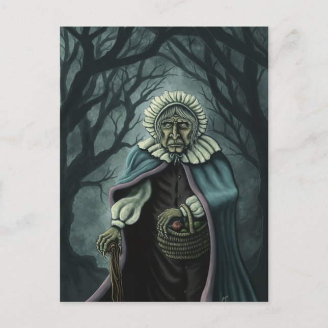 schlechte Apfelphantasie-Kunstpostkarte Postkarte (Vorderseite)