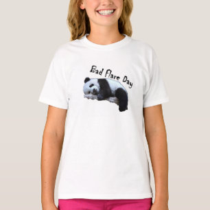 Schlechte Aufflackern-Tagespandamädchen T-Shirt