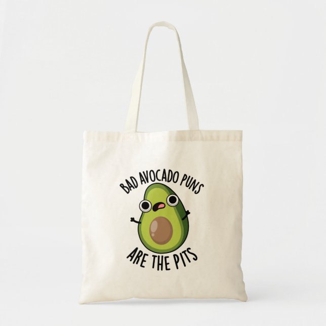 Schlechte Avocado-Punnen sind die Pits Funny Fruit Tragetasche (Vorne)