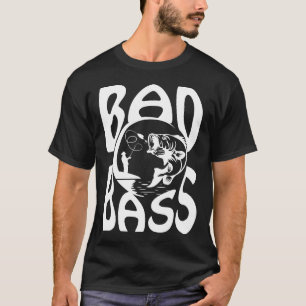 schlechte Bass SVG-Kundenfarbe T-Shirt