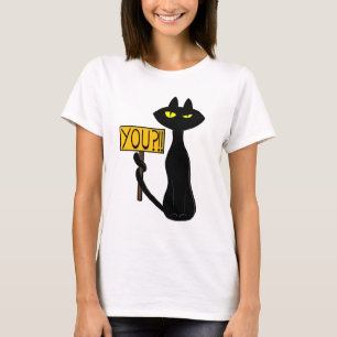 Schlechte Boogie -Die Katze- "Du?!!" lustige T-Shi T-Shirt