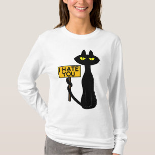 Schlechte Boogie -Die Katze- "ICHHASSEDICH" lustig T-Shirt