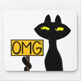 Schlechte Boogie -Die Katze- "OMG" lustige Maus Pa Mousepad