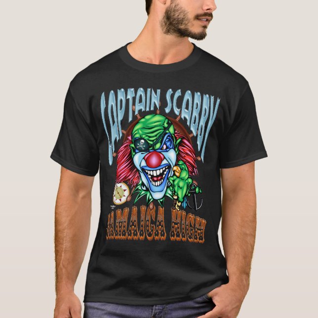Schlechte Clown-T-Shirt Piraten-Dunkelheit T-Shirt (Vorderseite)