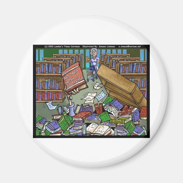 Schlechte Dinge passieren 2 gute Leute Spaß Gesche Magnet (Vorne)