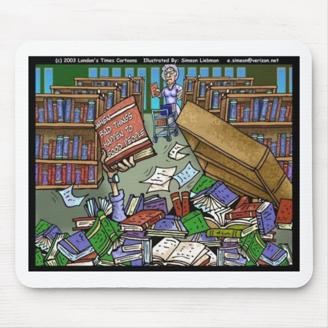 Schlechte Dinge passieren 2 gute Leute Spaß Gesche Mousepad (Vorne)