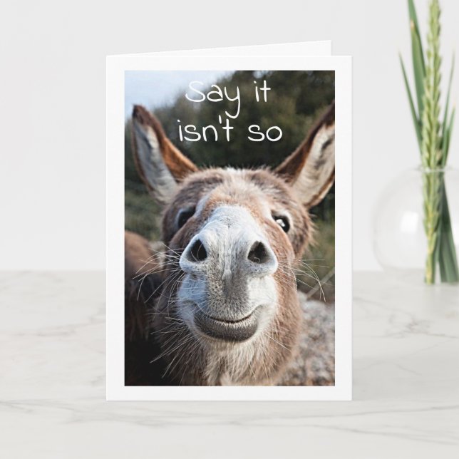 SCHLECHTE DONKEY VERURTEILT **45. GEBURTSTAG?** NI KARTE (Vorderseite)