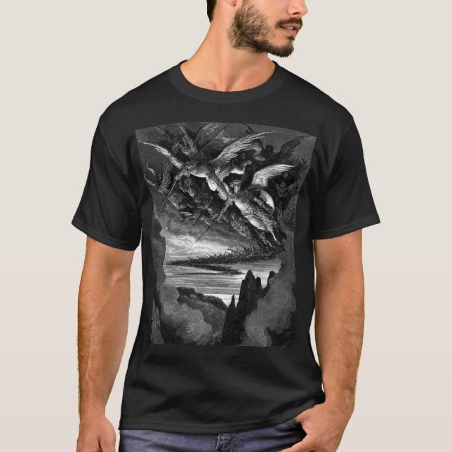 Schlechte Engel - Gustave Dore T-Shirt (Vorderseite)
