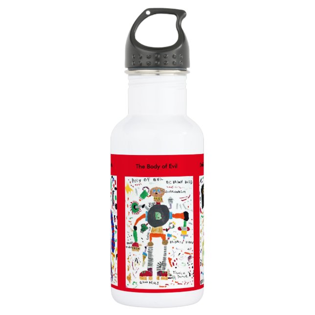 Schlechte Geschöpfe Edelstahlflasche (Vorderseite)