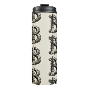 Schlechte Hexe Witchy Besen Buchstabe B Benutzerde Thermosbecher