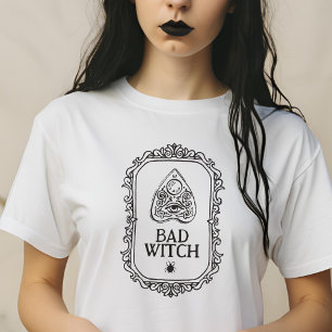 Schlechte Hexerei Typografie Funky Halloween T-Shirt