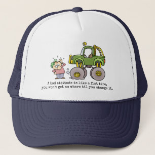Schlechte Höhenangabe mit lustigem Cartoon aus Fla Truckerkappe