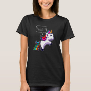 Schlechte Hörner Kackte unpassendes Horse Unicorn T-Shirt