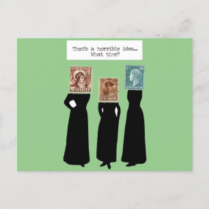 schlechte Ideen Postkarte