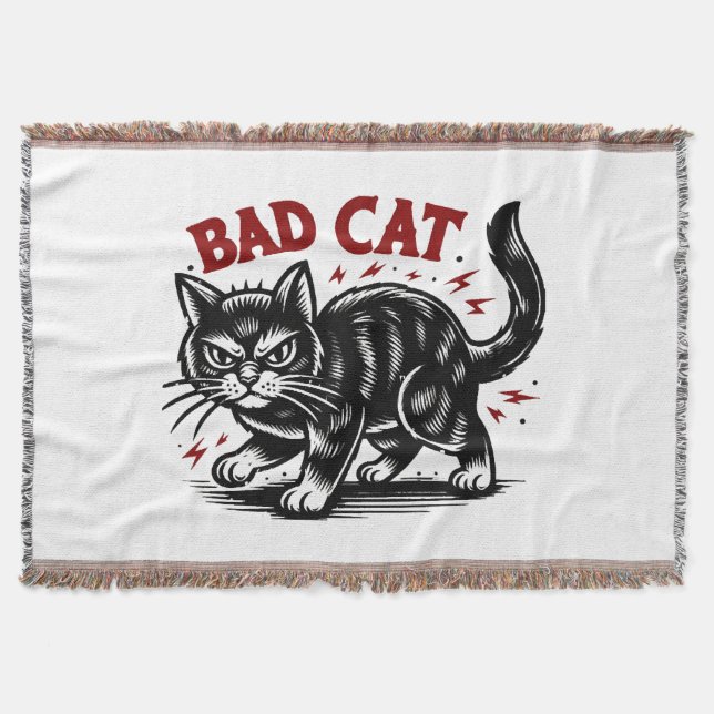 Schlechte Katze Decke (Vorderseite)