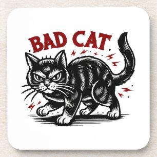 Schlechte Katze Getränkeuntersetzer