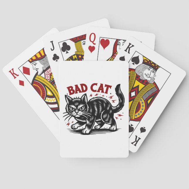 Schlechte Katze Spielkarten (Rückseite)