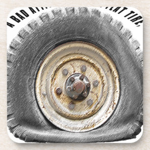 Schlechte Lage wie flacher Tritt Getränkeuntersetzer