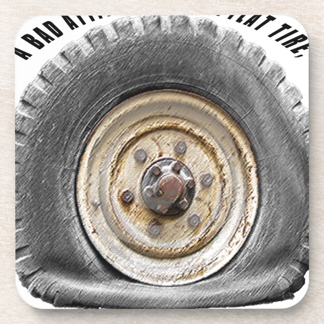 Schlechte Lage wie flacher Tritt Getränkeuntersetzer (Vorderseite)