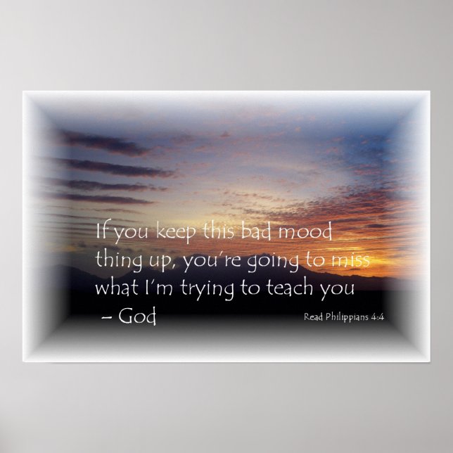 schlechte Laune Poster (Vorne)