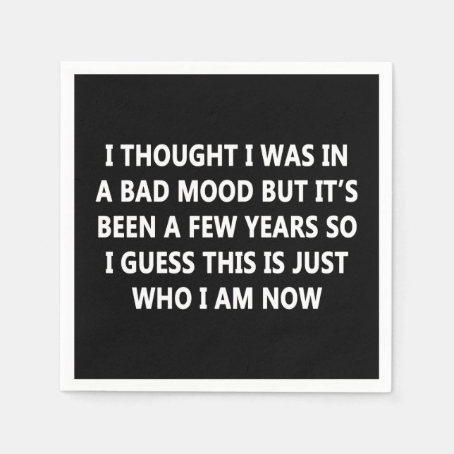 schlechte Laune Serviette (Vorderseite)