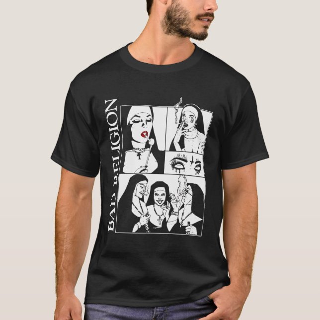 Schlechte Nonnen-Religion T-Shirt (Vorderseite)