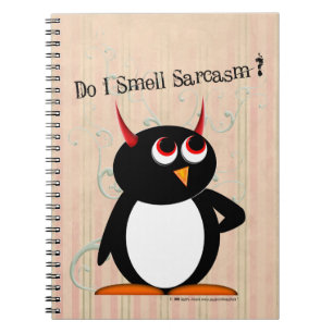 Schlechte Penguin™ lustige Mappe, zurück zu Sch Notizblock