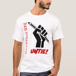 Schlechte Spellers lösen sich! Angehobener T-Shirt