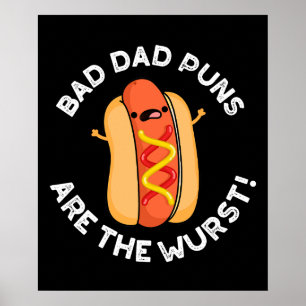 Schlechte Vater sind die Wurst-Funny-Wurst Puppe d Poster
