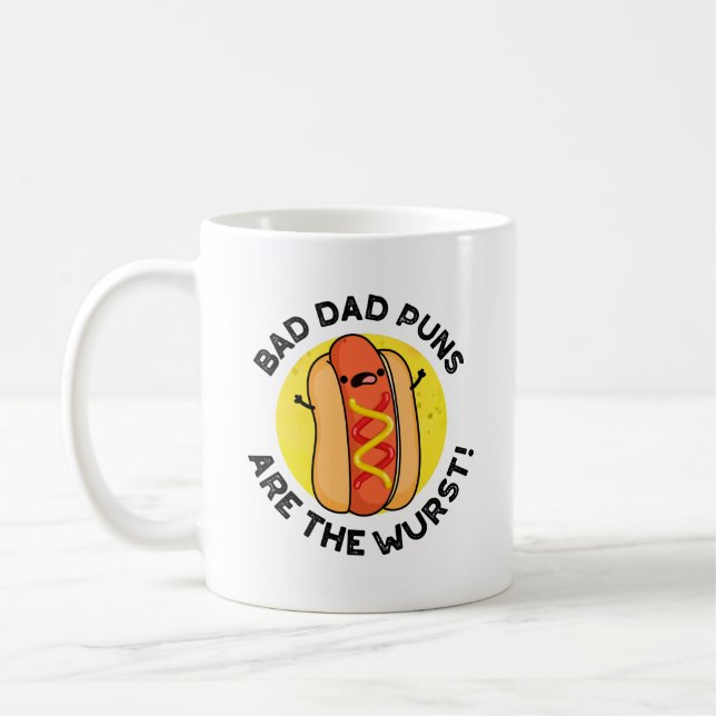 Schlechte Vater sind die Wurst-Funny-Wurst-Puppe Kaffeetasse (Links)