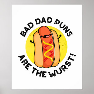 Schlechte Vater sind die Wurst-Funny-Wurst-Puppe Poster