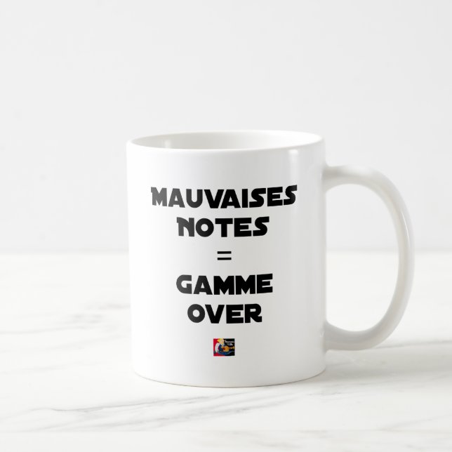 SCHLECHTE VERMERKE = over-GAMME - Wortspiele Kaffeetasse (Rechts)