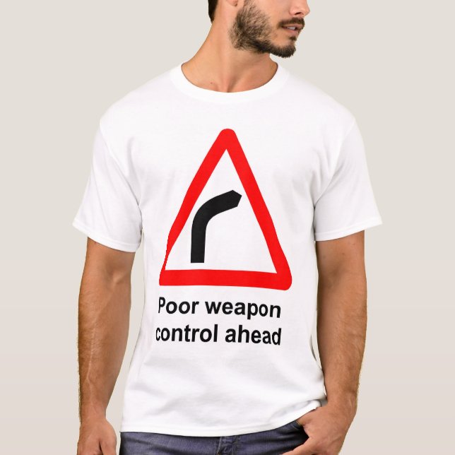 Schlechte Waffen-Kontrolle T-Shirt (Vorderseite)