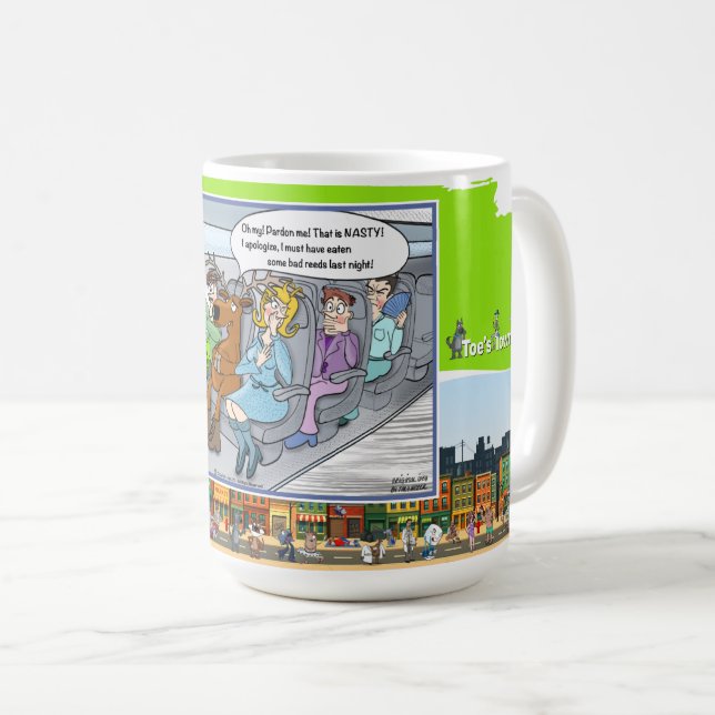 Schlechte Witze | Absurde Situationshumor-Klassike Kaffeetasse (VorderseiteRechts)