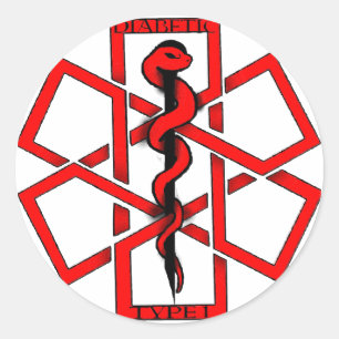 Schlechter A$$ Diabetiker Runder Aufkleber
