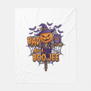 Schlechter Boo Jee Kürbis Vogelscheuche Lila Eule Fleecedecke